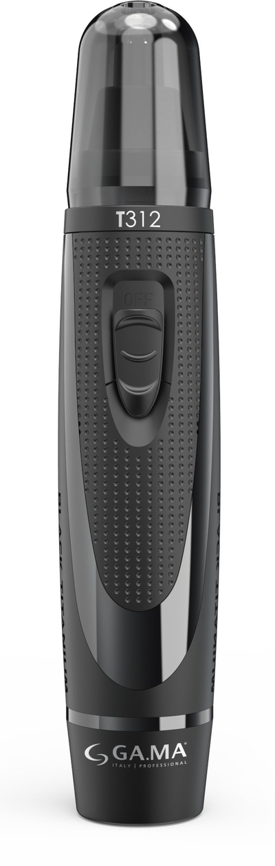 Сет машинка за потстрижување брада и коса GAMA Black Titanium Tweezer Set T744, без кабел, тример за нос и уши, црна