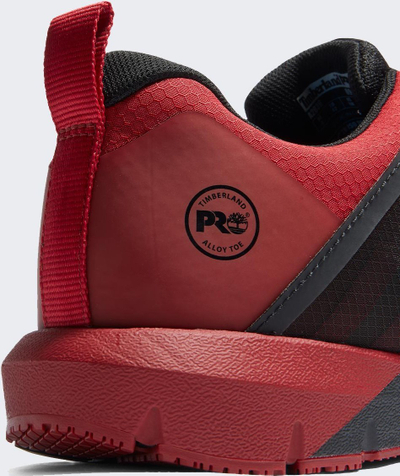 Atlete pune Timberland Radius Alloy-Toe, për burra, numri 7, e zezë me të kuqe