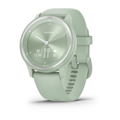 Ora sportive Garmin Vivomove Sport, hibride, GPS, jeshile