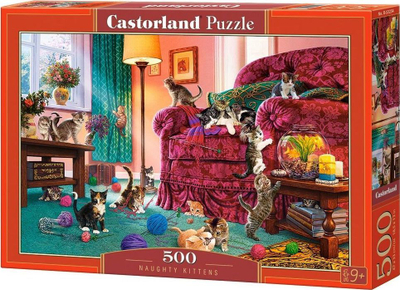 Puzzle Castorland Naughty Kittens, 500 elemente