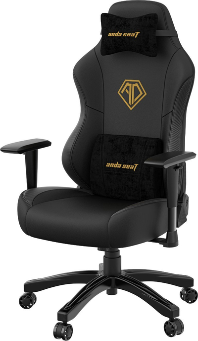 Karrige gaming AndaSeat Phantom 3 Series, madhësia L, lëkurë PVC, e zezë elegante