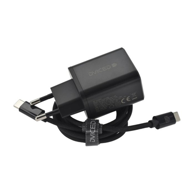 Dviced Wall Charger 35W GaN 1 USB-A, 1 USB-C EU W Cable, Black