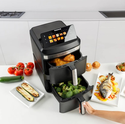 Fritezë ajri Taurus Air Fry Duo Slim, 13L, 2800W, e zezë