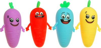 Lodër antistres FOL TOYS Squishy Carrot 0094I, 8x14 cm, portokalli