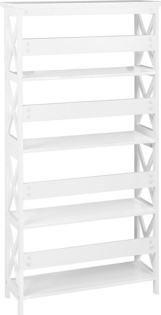 Raft librash FOSTER 4 kate, 152 cm, MDF, i bardhë