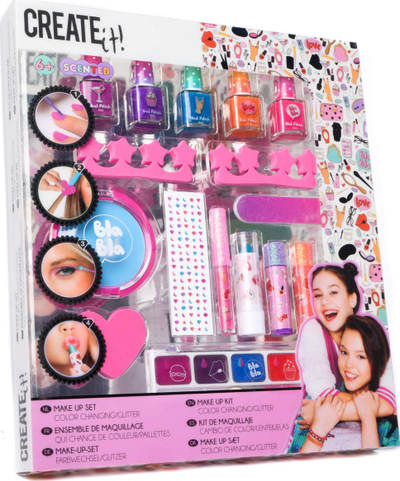 Set grim dhe manikyr Canenco Create it!, me aromë, me shkëlqim, shumëngjyrësh