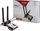 Kartë rrjeti Wi‑Fi Inter Tech DMG 31, PCIe x1, 300 Mb/s, e zezë