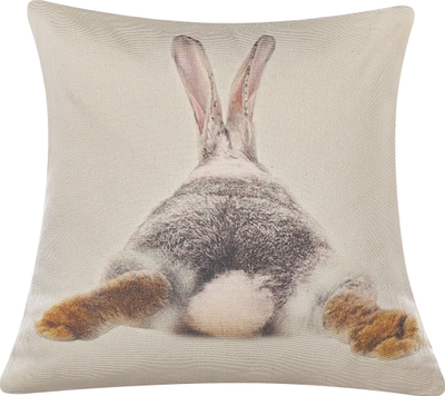 Jastëk dekorativ Beliani BUXUS, set me 2 copë, 45x45 cm, gri taupe