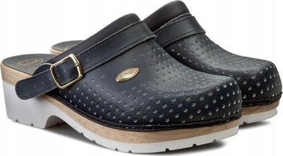 Sabot Dr. Scholl Supercomfort, shollë ortopedike, nr. 41, blu e errët