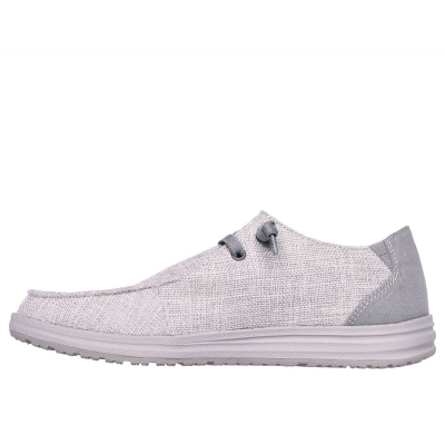 Машки лежерни обувки Skechers Melson Nela M 210726, Air Cooled Memory Foam, гумен ѓон, сиви