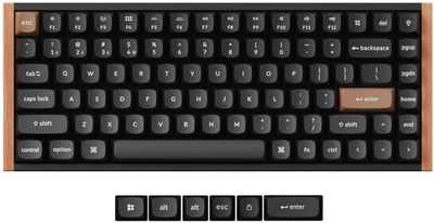 Tastierë mekanike Keychron K2 HE, 75%, RGB, gri