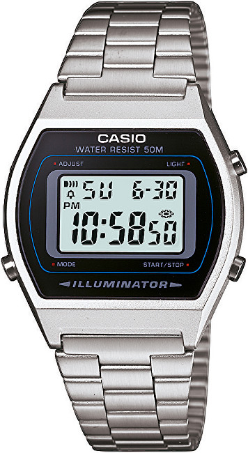 Orë për meshkuj Casio, e argjendtë