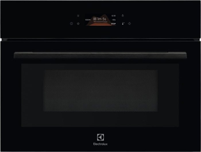 Furrë e integrume Electrolux CombiQuick 800 EVL8E08Z, ajër i nxehtë me mikrovalë, panel me prekje, e zezë