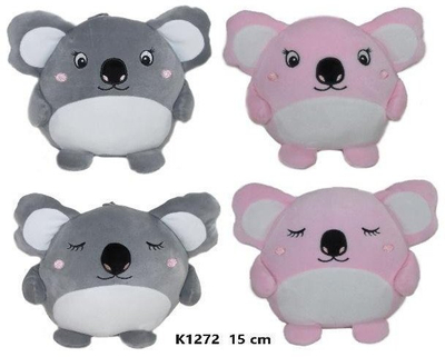 Loje pelushi koala Sun Day K1272, 15cm, roz ose gri