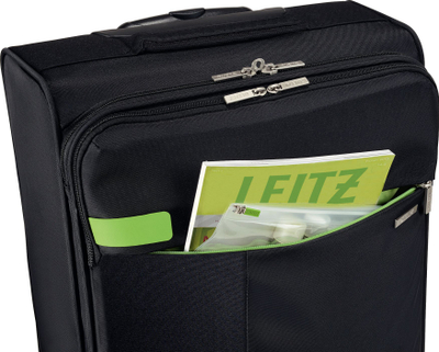 Valixhe dore Leitz Complete Smart Traveller, 4 rrota, me ndarje për laptop, e zezë