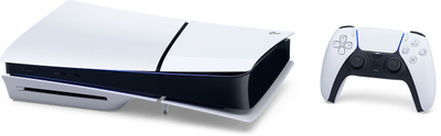 Konzolë lojërash Sony PlayStation 5 Slim, 1TB, me lojë EA FC 24, e bardhë