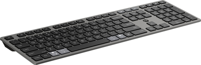 Tastierë HP Wireless Rechargeable Multi Device 720, full size, Bluetooth USB, gri