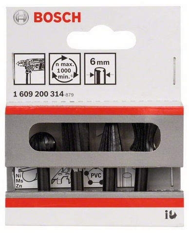 Set frezash rrethore Bosch 1609200314, diametër 13mm, mbajtëse 6mm, 4 copë