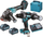 Set veglash Makita DK0124G201 XGT, 40V Max, 2x 4Ah Li Ion, kaltër
