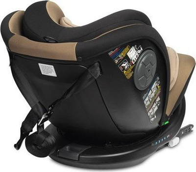 Авто седиште за деца Mokki I-Size, 40–150 cm, вртење 360°, беж