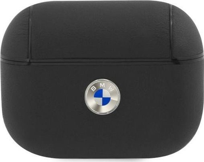 Këllëf mbrojtës BMW Genuine Leather për AirPods Pro, lëkurë natyrale, i zi