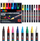 Set markera Posca Uni-Ball PC-3M, 8 ngjyra, majë e hollë 0.9-1.3 mm, shumëngjyrësh