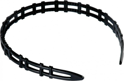 Rrip flokësh Top Choice 27765, plastik, me dhëmbëza, i zi