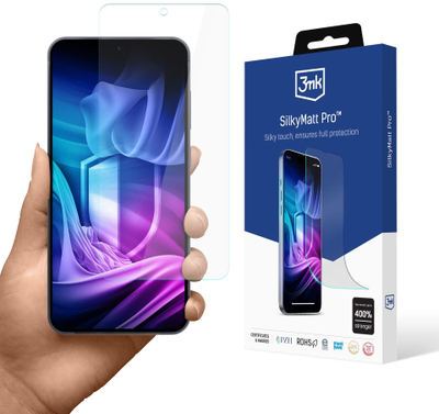 Folje mbrojtëse ekrani 3MK SilkyMatt Pro, për Samsung Galaxy S26 Plus, mat, transparente