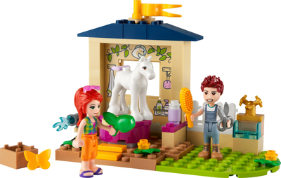 Lodër LEGO Friends 41696 Stallë për larjen e ponit, set për ndërtim, 4+ vjeç, me ngjyra