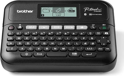 Printer etiketash Brother PT-D460BTVP, me USB dhe Bluetooth, portativ, i zi