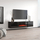 Komodë TV me oxhak elektrik Cama Meble Luxe, MDF, 182.6cm, e zezë