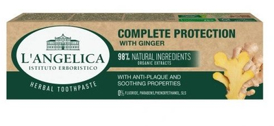 Pastë dhëmbësh L’Angelica Complete Protection Ginger, bimor, 75ml