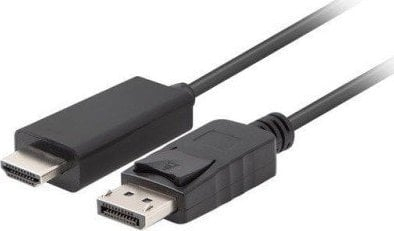 Kabllo Lanberg DisplayPort me HDMI, 1.8m, Full HD, e zezë