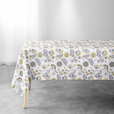 Mbulesë tavoline Douceur d’Interieur Garance, drejtkëndore 145 x 240 cm, poliester, me lule, shumëngjyrëshe