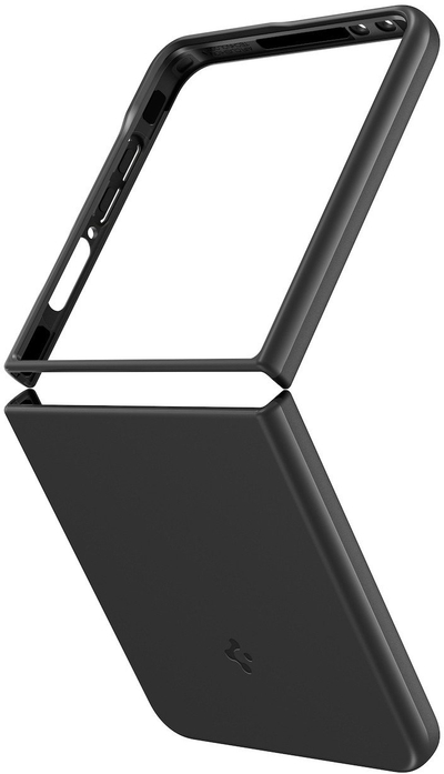 Futrollë Samsung Spigen Thin Fit Magnet për Galaxy Z Flip7, me unazë magnetike, e zezë