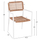 Kolltuk Trilan prej alumini 55,5x55x84Hcm (HM6044.01), bardhë
