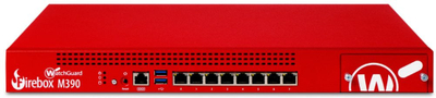 Firewall WatchGuard Firebox M390, 8 порти Gigabit Ethernet, 18 Gbps пропусност, црвена