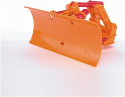 Aksesori plug bore Bruder 02581, për traktorë dhe kamionë MB, teh që lëviz, portokalli