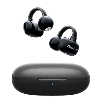Kufje wireless OpenRock E, open ear, Bluetooth, të zeza