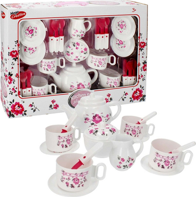 Set enësh kuzhine për kalamaj MEGA CREATIVE 474327, lojë me imagjinatë, shumë pjesë, shumëngjyrësh