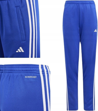 Pantallona stërvitje adidas Tr-es 3 Stripes Pant Jr IR7542, për kalamaj, blu