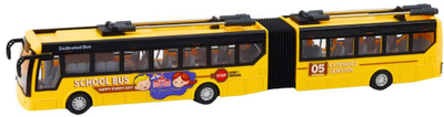 Lodër autobus shkolle me telekomandë, RC 1:32, LED, i verdhë