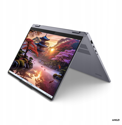 Laptop 2 në 1 Lenovo IdeaPad 5 16AKP10, 16" me prekje IPS WUXGA, AMD Ryzen AI 7, 16GB RAM, gri Luna