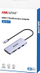 Hub USB-C Hikvision HS-HUB-DS8, HDMI VGA, USB 3.0, gri metalik