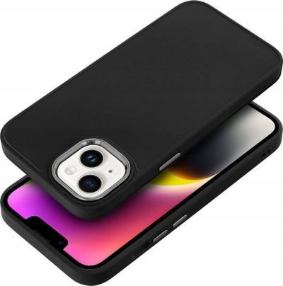Mbulesë kornizë për telefonin Apple iPhone 16 Pro Max, TPU, mat, e zezë