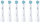 Koka zëvendësuese furçe dhëmbësh Oral B iO Ultimate Clean, 6 copë, të bardha