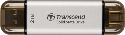SSD i jashtëm Transcend ESD310S, 2TB, USB, ngjyrë argjendi