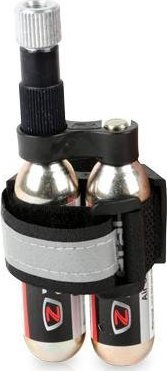 Сет пумпа CO2 Zefal EZ Control 16 g, со држач, 2 патрони, црна