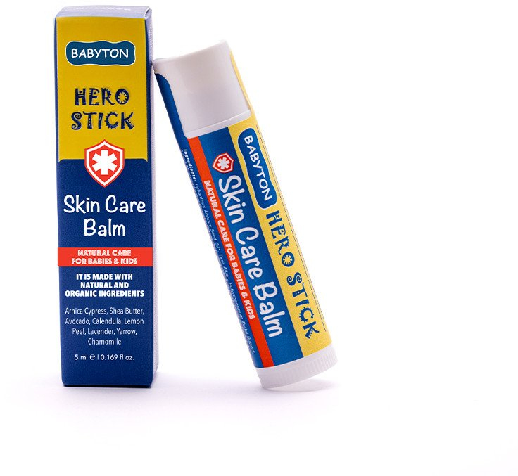 Stick për kujdesin e lëkurës Babyton Hero, 5ml, për foshnja dhe fëmijë