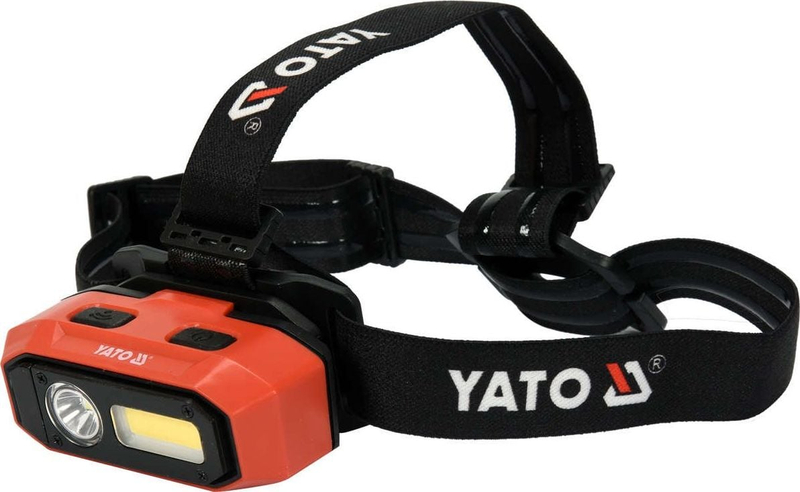 Fener koke Yato YT-08594, LED 800 lm, sensor lëvizjeje, i zi